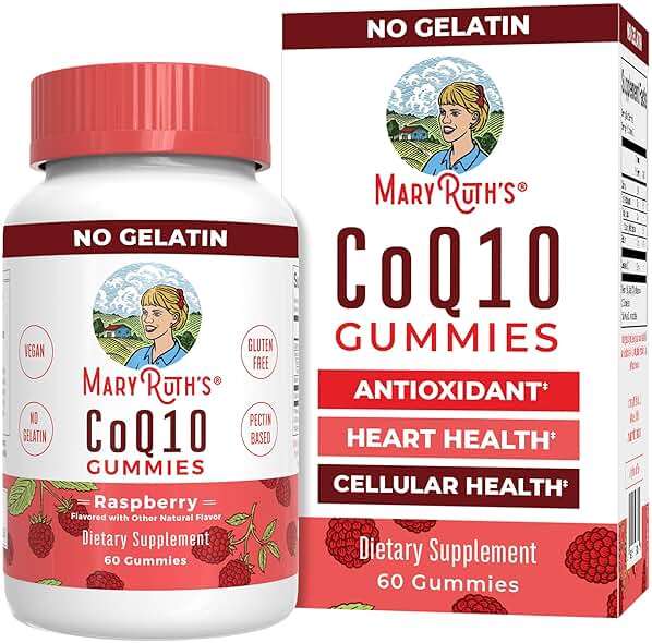 MaryRuth Organics CoQ10 Gummies | Coenzyme Q10 | Gummy Supplements for Heart Health & Cellular Health | Antioxidant | CoQ10 120 mg | Vegan | Non-GMO | Gluten Free | 60 Count | 1 Month Supply - Image 1