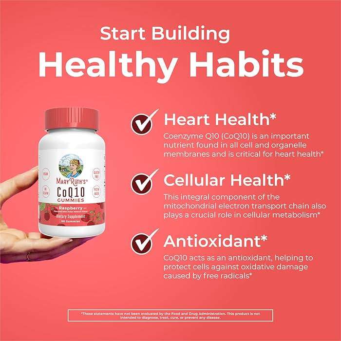 MaryRuth Organics CoQ10 Gummies | Coenzyme Q10 | Gummy Supplements for Heart Health & Cellular Health | Antioxidant | CoQ10 120 mg | Vegan | Non-GMO | Gluten Free | 60 Count | 1 Month Supply - Image 5
