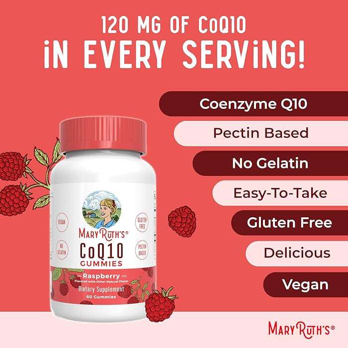 MaryRuth Organics CoQ10 Gummies | Coenzyme Q10 | Gummy Supplements for Heart Health & Cellular Health | Antioxidant | CoQ10 120 mg | Vegan | Non-GMO | Gluten Free | 60 Count | 1 Month Supply - Image 7