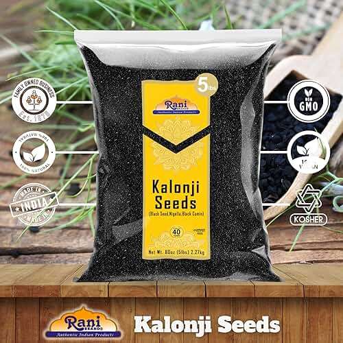 Rani Kalonji (Black Seed, Nigella Sativa, Black Cumin) Seeds 80oz (5lbs) 2.27kg Bulk ~ All Natural | Gluten Friendly | NON-GMO | Kosher | Vegan | Indian Origin - Image 6