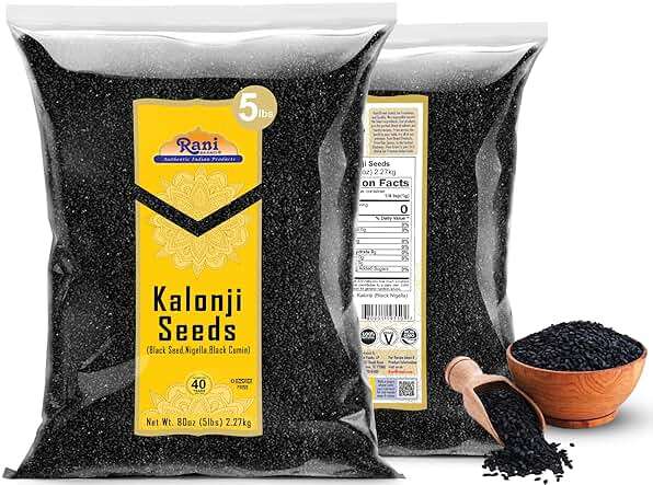 Rani Kalonji (Black Seed, Nigella Sativa, Black Cumin) Seeds 80oz (5lbs) 2.27kg Bulk ~ All Natural | Gluten Friendly | NON-GMO | Kosher | Vegan | Indian Origin - Image 9