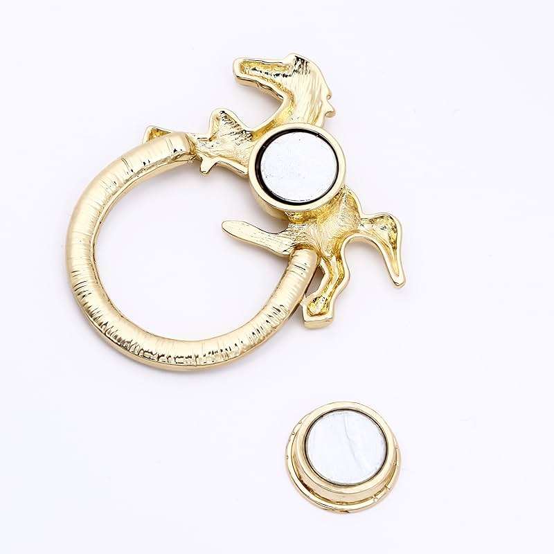 SenFai Horse Lucky Horseshoe Magnetic Brooch Eyeglass Holder 3 Tone - Image 4