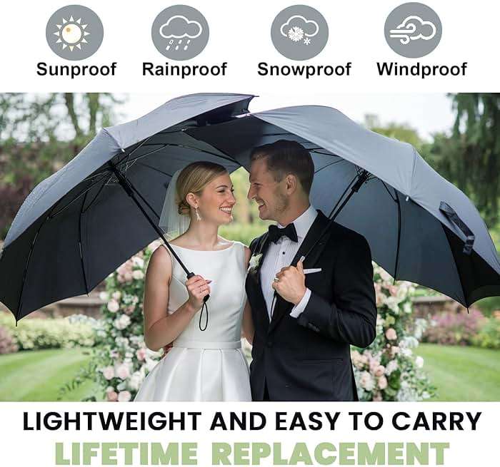 SIEPASA Compact Travel Umbrella - Windproof Auto Open/Close, Small Folding Umbrella for Rain - Lightweight & Durable with Fiberglass Frame, Waterproof Canopy - Fits Backpack, Purse, Suitcase. (Black) - Image 8