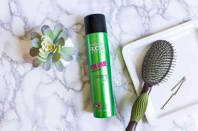 Garnier Fructis Sky-Hi Volume Hairspray, Anti-Humidity Volumizing Spray With Bamboo Extract, Provides 24-Hour of Flexible Hold and Frizz Control, 8.25 oz, 2 Count (Packaging May Vary) - Image 3