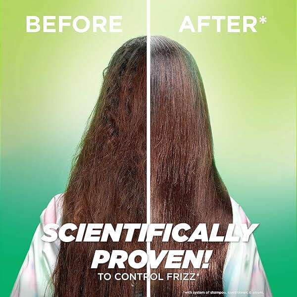 Garnier Fructis Sleek & Shine Anti-Frizz Serum for Frizzy, Dry Hair, Argan Oil, 5.1 Fl Oz, 2 Count (Packaging May Vary) - Image 5