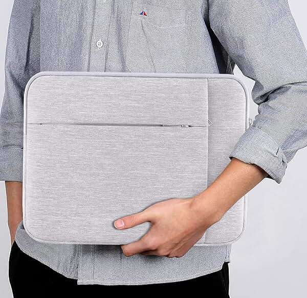 Lacdo 13 inch Laptop Sleeve Case for 13 inch MacBook Air M5 A3449 (2026), M4 A3240 2025, M3 A3113, M2 A2681, M1 A2337 | 13" MacBook Neo A18 Pro A3404 (2026) | iPad Air/Pro 13 M5 Computer Bag, Gray | M3 A3113 - Image 6