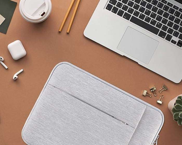 Lacdo 13 inch Laptop Sleeve Case for 13 inch MacBook Air M5 A3449 (2026), M4 A3240 2025, M3 A3113, M2 A2681, M1 A2337 | 13" MacBook Neo A18 Pro A3404 (2026) | iPad Air/Pro 13 M5 Computer Bag, Gray | M3 A3113 - Image 7