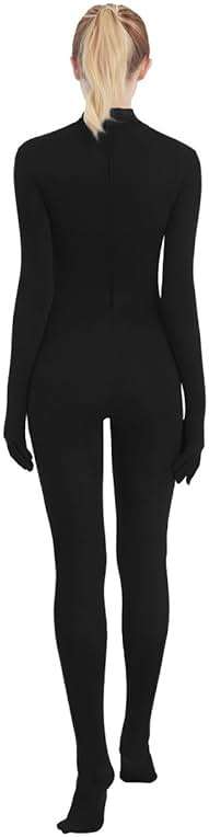 SUPRNOWA Full Body Unitard Turtleneck Spandex Footed/Footless Long Sleeve Unisex - Image 2