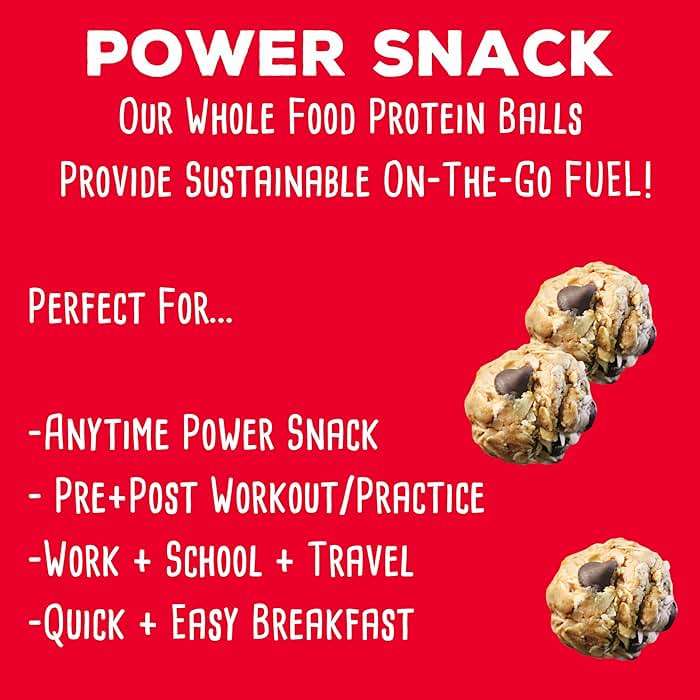 simplyFUEL Whole-Food Protein Balls (Peanut Butter Chocolate Coconut Fusion) - 8 g High-Protein, Gluten-Free, Healthy Snack for Adults & Kids - 9.6 oz - Image 4