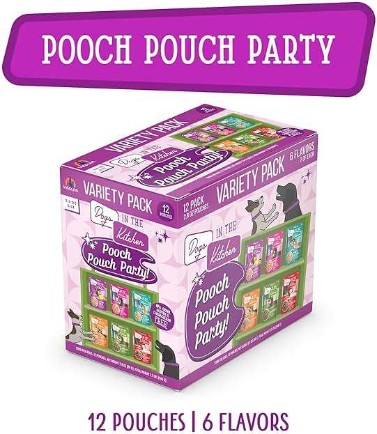 Weruva Dogs in The Kitchen, Variety Pack, Pooch Pouch Party!, Wet Dog Food, 2.8Oz Pouches (Pack of 12) - Image 3