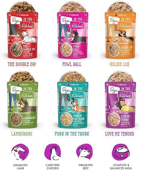 Weruva Dogs in The Kitchen, Variety Pack, Pooch Pouch Party!, Wet Dog Food, 2.8Oz Pouches (Pack of 12) - Image 4