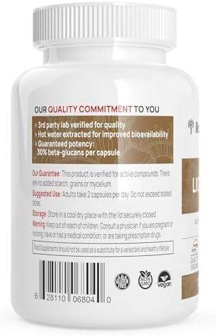 Real Mushrooms Lions Mane Mushroom Cognition (120 Capsules) Lions Mane Mushroom Powder Extract Capsules | Brain Supplement, Brain Vitamins, Focus Supplement - Image 9