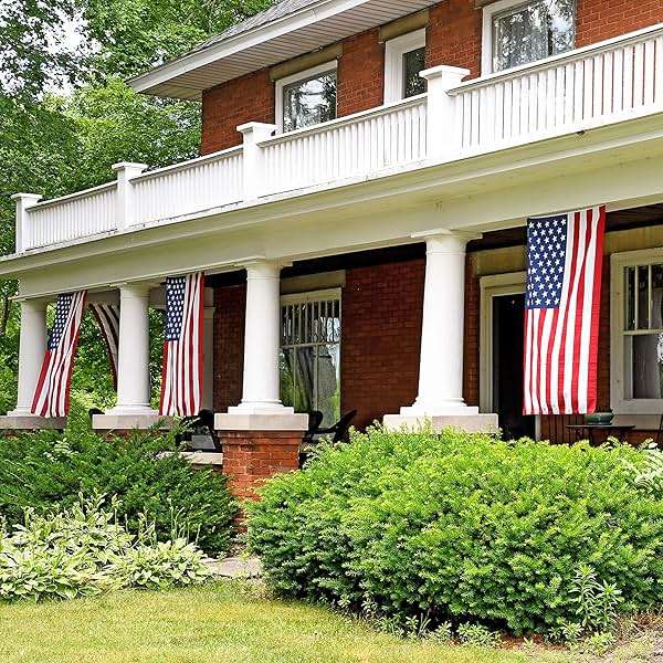 American 5x8 Flag - Heavy Duty USA Flag - Premium PolyMax Polyester, Sewn Stripes, & Embroidered Stars - All Weather American Flags for Outside - FMAA Certified US Made - Image 9