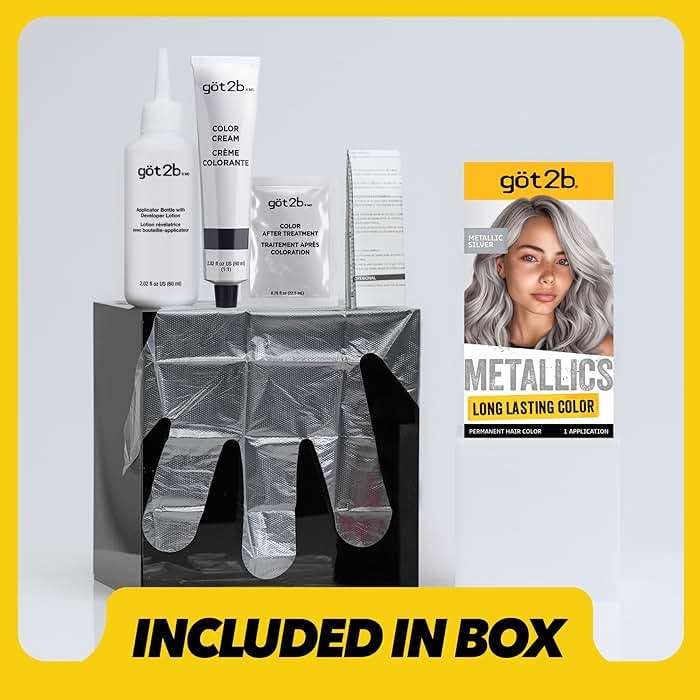 Got2b Metallics Permanent Hair Color, M71 Metallics Silver - Image 7