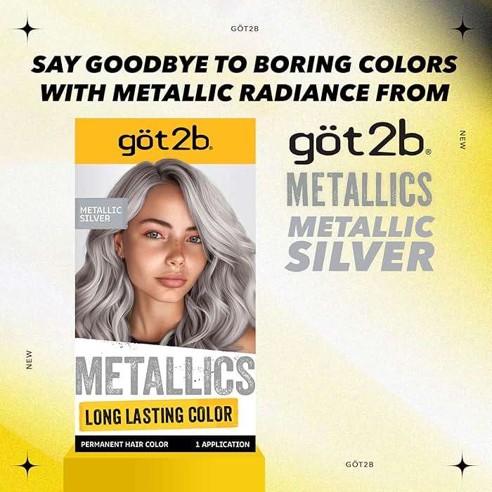 Got2b Metallics Permanent Hair Color, M71 Metallics Silver - Image 10