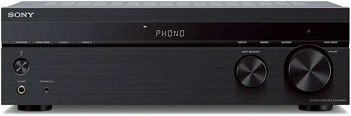 Sony STRDH190 2-ch Home Stereo Receiver with Phono Inputs & Bluetooth Black - Image 1