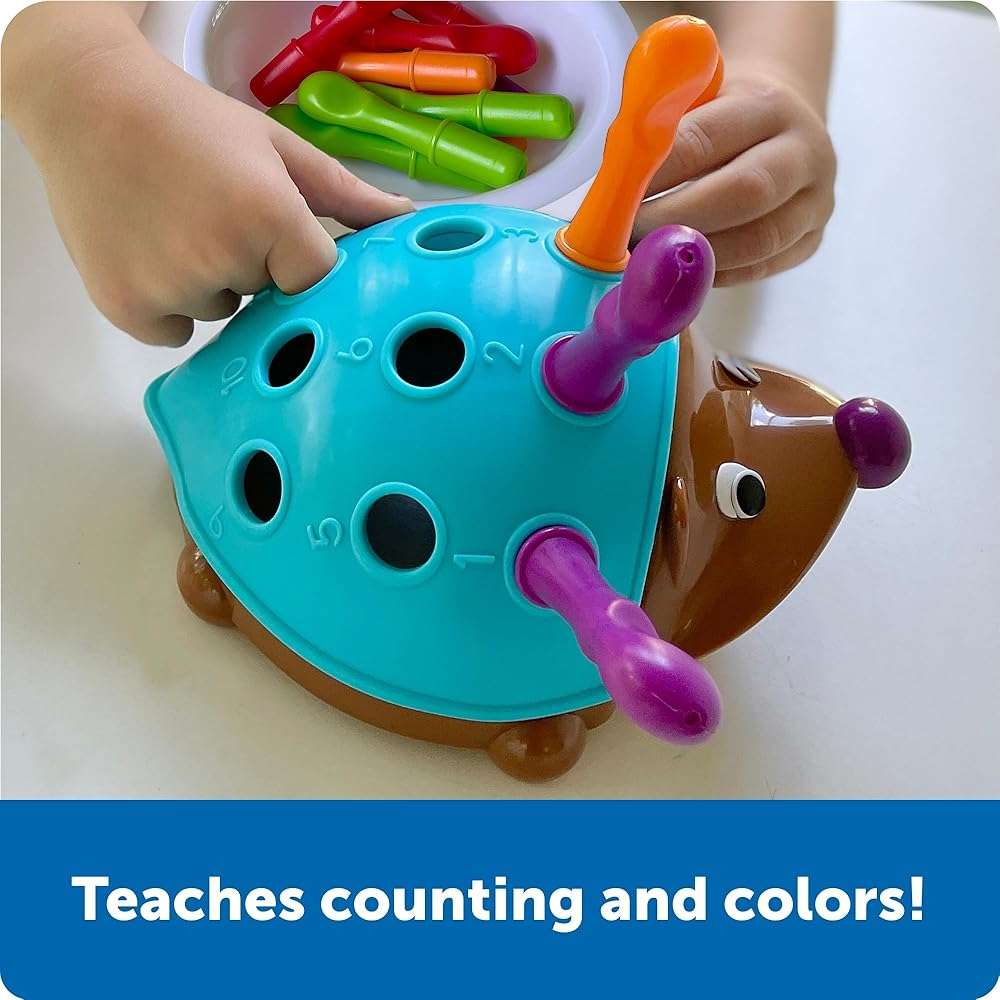 Learning Resources Spike The Fine Motor Hedgehog - Toddler Montessori Toys, Stacking Shape, Gifts For Boys And Girls, Sorting And Matching Skill Activities, Educational Games, Kindergarten - Image 5
