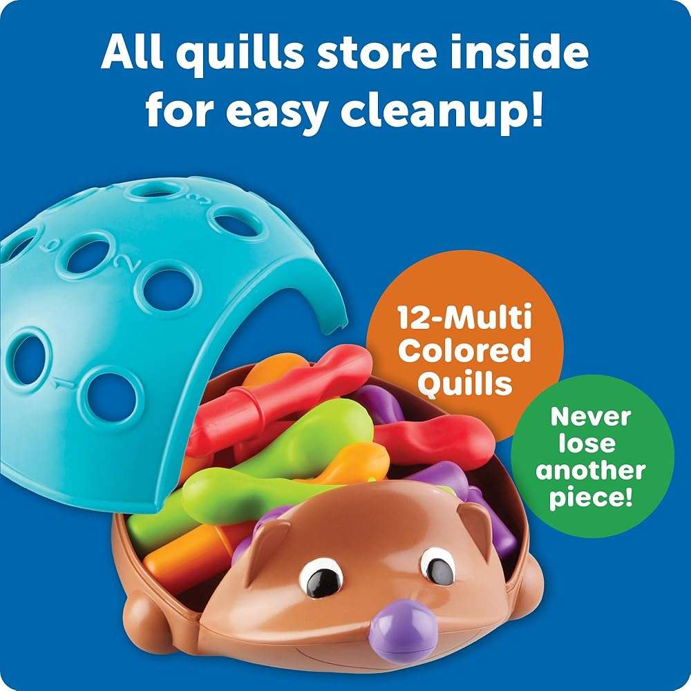 Learning Resources Spike The Fine Motor Hedgehog - Toddler Montessori Toys, Stacking Shape, Gifts For Boys And Girls, Sorting And Matching Skill Activities, Educational Games, Kindergarten - Image 7
