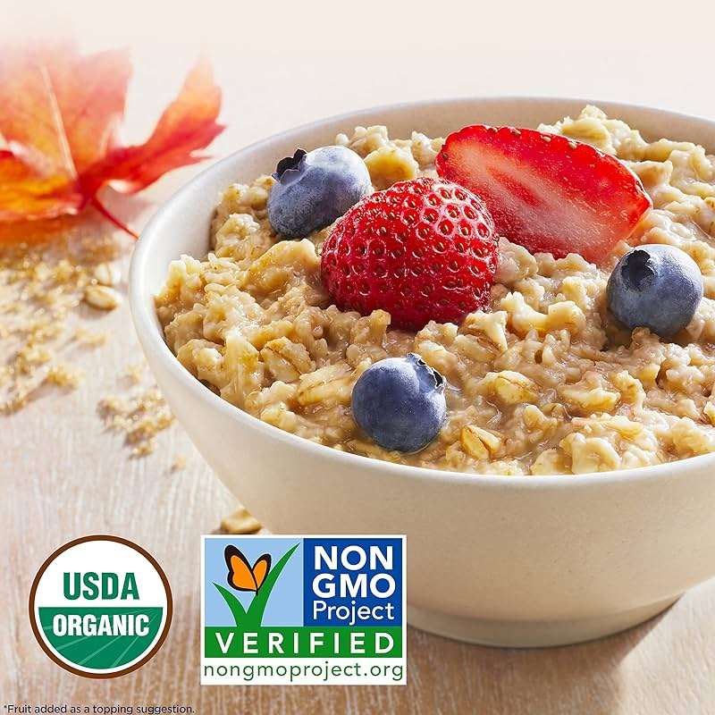 QUAKER Instant Oatmeal, USDA Organic, Non-GMO Project Verified, 3 Flavor Variety Pack, Individual Packets, 32 Count (Pack of 1) - Image 5