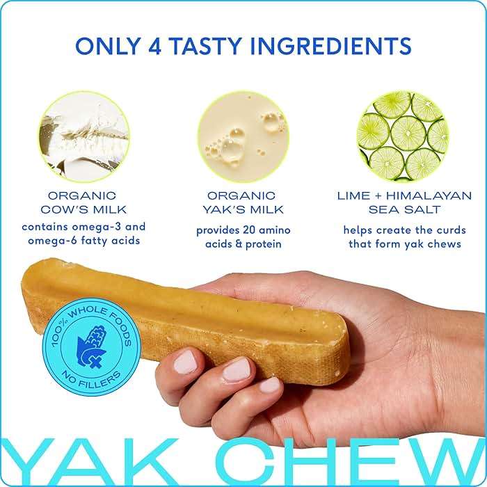 Native Pet Yak Cheese Himalayan Dog Chews - Long Lasting Dental Sticks for Medium Breeds – 100% All Natural Himalayan Yak Chews for Medium Dogs – Cheese Bone for Aggressive Chewers - 10 Per Pack - Image 3