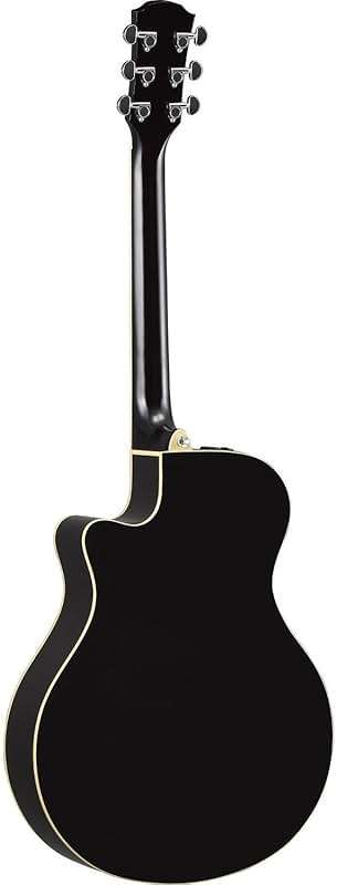 Yamaha APX600 BL Thin Body Acoustic-Electric Guitar, Black - Image 2