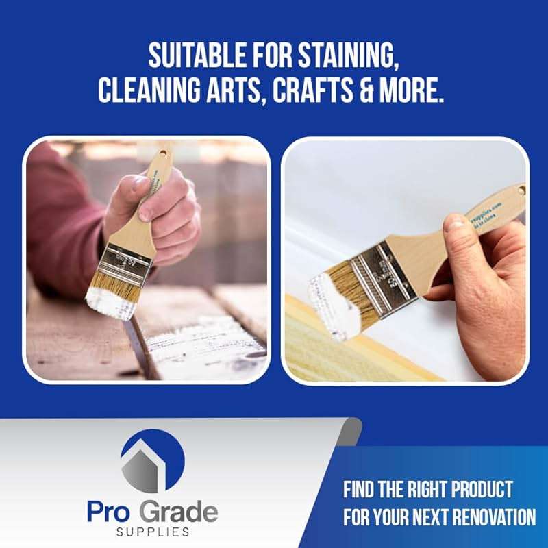 Pro Grade 2" Chip Brushes – Disposable Paint Brushes (36 Pack) Contractor Pack for Paint, Stain, Glue & Epoxy - Image 3