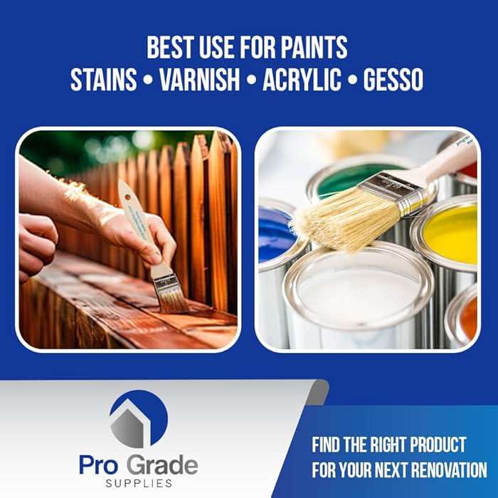 Pro Grade 2" Chip Brushes – Disposable Paint Brushes (36 Pack) Contractor Pack for Paint, Stain, Glue & Epoxy - Image 4