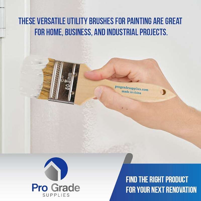 Pro Grade 2" Chip Brushes – Disposable Paint Brushes (36 Pack) Contractor Pack for Paint, Stain, Glue & Epoxy - Image 6