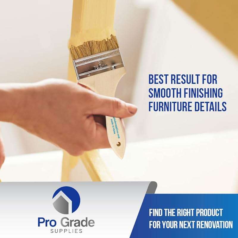 Pro Grade - Chip Paint Brushes - 96 Ea 3 Inch Chip Paint Brush Light Brown - Image 5