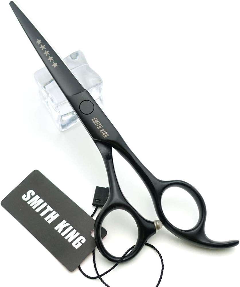 5.5 Inches Hair Cutting Scissors Set with Razor Combs Lether Scissors Case,Hair Cutting Shears Hair Thinning Shears for Personal and Professional (Black) - Image 4