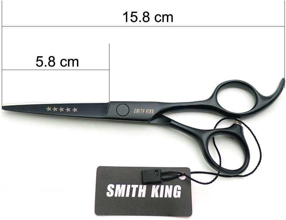 5.5 Inches Hair Cutting Scissors Set with Razor Combs Lether Scissors Case,Hair Cutting Shears Hair Thinning Shears for Personal and Professional (Black) - Image 8