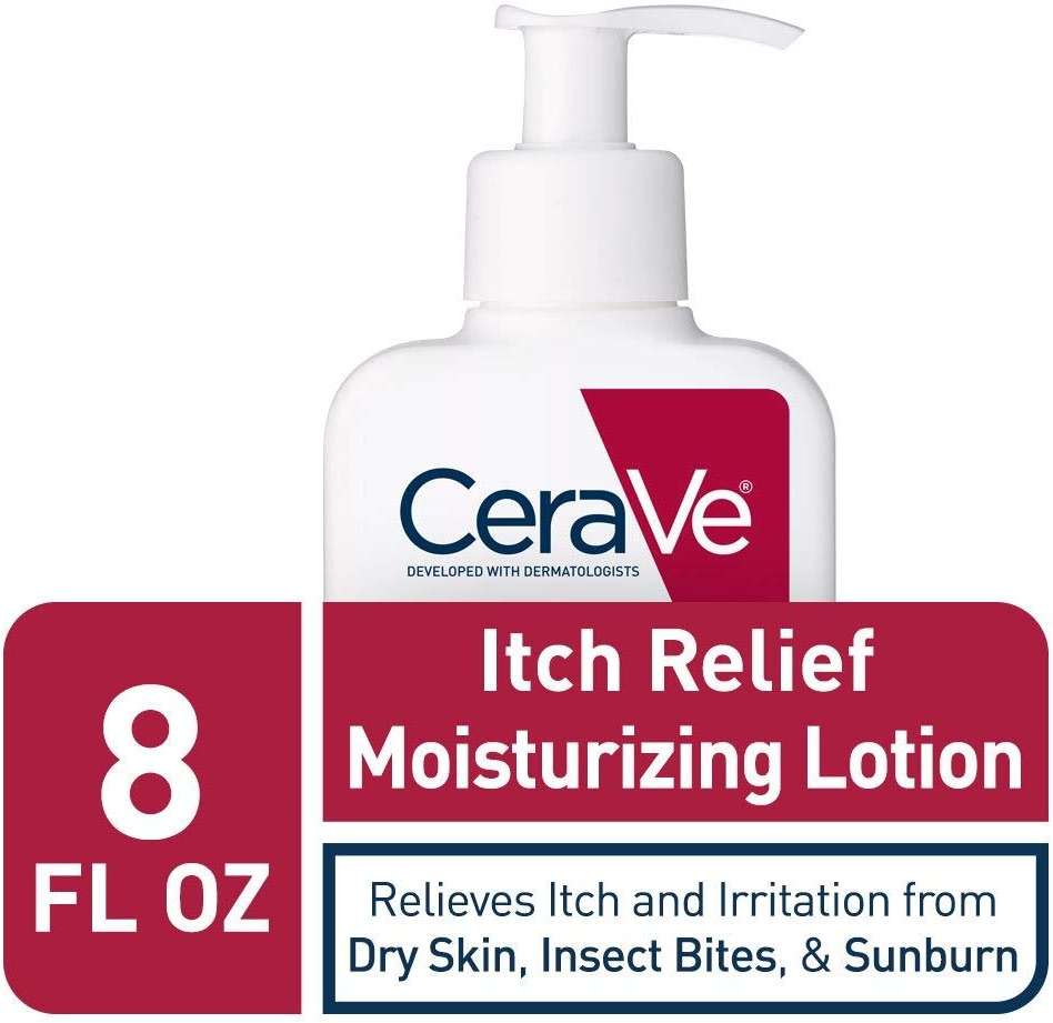 CeraVe Moisturizing Lotion for Itch Relief | 8 Ounce | Dry Skin Itch Relief Lotion with Pramoxine Hydrochloride | Fragrance Free (Pack of 4) - Image 3