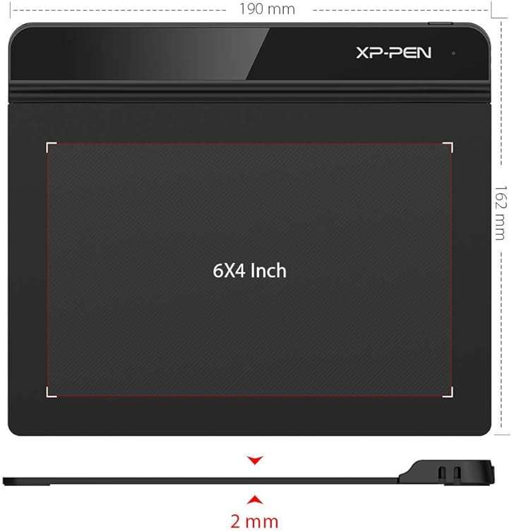 Drawing Tablet XPPen StarG640 Digital Graphic Tablet 6x4 Inch Art Tablet with Battery-Free Stylus Pen Tablet for Mac, Windows and Chromebook (Drawing/E-Learning/Remote-Working) - Image 2