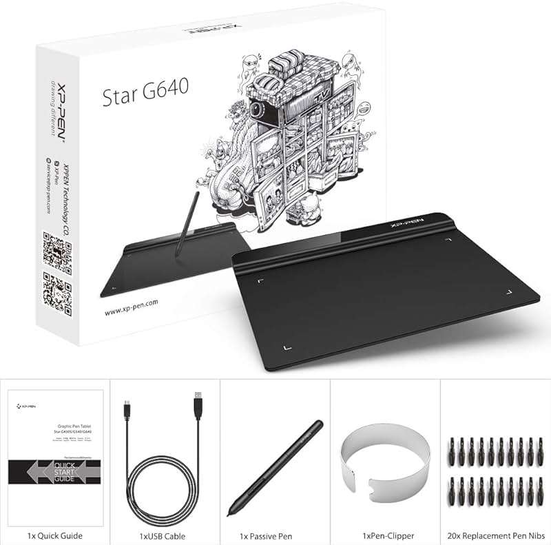 Drawing Tablet XPPen StarG640 Digital Graphic Tablet 6x4 Inch Art Tablet with Battery-Free Stylus Pen Tablet for Mac, Windows and Chromebook (Drawing/E-Learning/Remote-Working) - Image 10