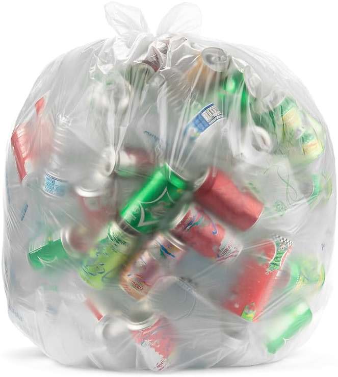 Aluf Plastics 45 Gallon Clear Trash Bags 40" x 48" - 16 Micron Equivalent High Density Value Garbage Bags, HCR-404816C (Pack of 1, 250 Count Total) - Image 7