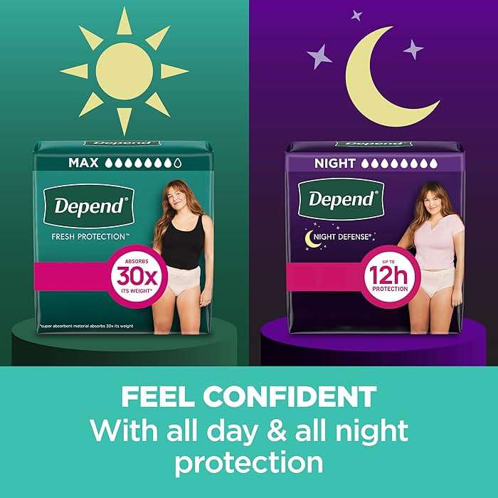 Depend Fresh Protection Adult Diapers, Incontinence Underwear for Women, Disposable, Maximum, Small, Blush, 32 Count, Packaging May Vary - Image 5