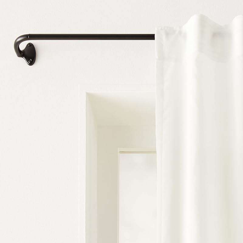 Amazon Basics Room Darkening Blackout Curtain Rod for Bedroom and Living Room, Curved, Wraps Around, Blocks Light, for Heavy Curtains, 48" to 88", Black - Image 6