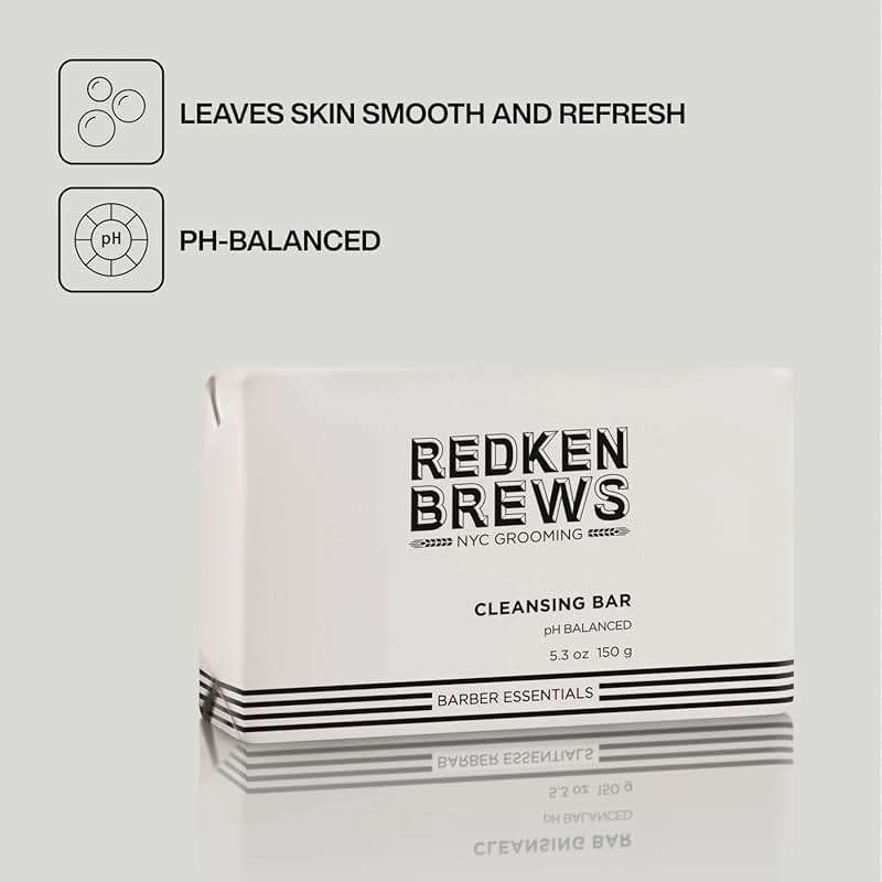 Redken Brews Men's Cleanse Bar - Multi-Purpose Bar Soap For Face and Body For All Men's Skin Types, Moisturizing & Deodorizing With Clean & Fresh Scent, 5.3 Fl Oz - Image 4