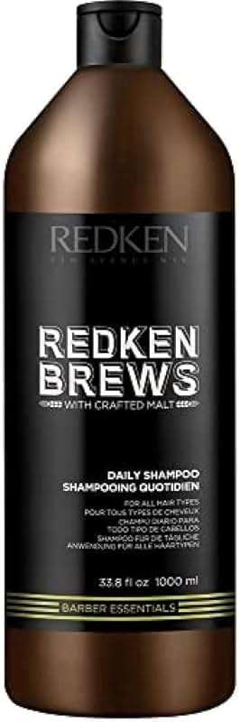 Redken Brews Daily Shampoo For Men - Lightweight Hydrating Cleanser For All Men's Hair Types, Adds Moisture and Shine to Dry Hair, 33.8 Fl Oz - Image 1