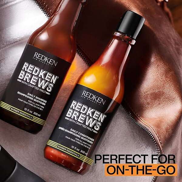 Redken Brews Daily Shampoo For Men - Lightweight Hydrating Cleanser For All Men's Hair Types, Adds Moisture and Shine to Dry Hair, 33.8 Fl Oz - Image 5