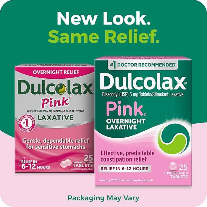 Dulcolax Pink Laxative Comfort Coated Tablets - 25 ct, Pack of 6 - Image 8