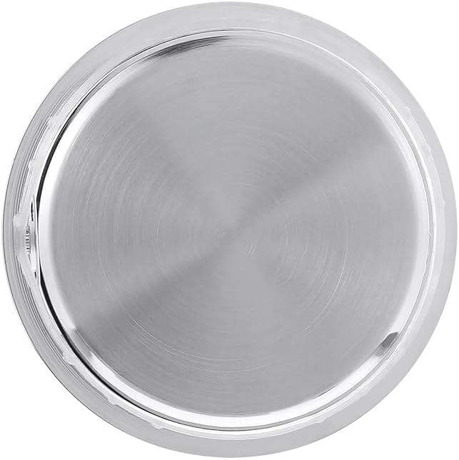 2-1/8 Inch (55 mm) Quartz Clock Insert, Zinc-Alloy Metal Case, Arabic Numeral, White Face (Silver) - Image 5