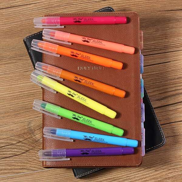 Mr. Pen- No Bleed Gel Highlighters, Vibrant Colors, 8 Pack, Bible Highlighters and Pens No Bleed, Bible Markers for Study, Journaling, School Supplies and Accessories - Image 6