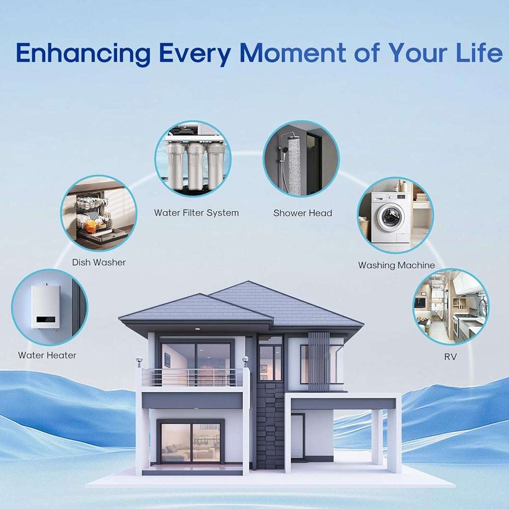 ICEPURE 10"X4.5",1 Microns Whole House Sediment Activated Carbon Water Filter Compatible with Dupont WFHDC8001,EP Series,EPM Series,CB-BB-10, GE FXHTC, GXWH40L, GXWH35F, GNWH38S, CTO10BB,1PACK - Image 9