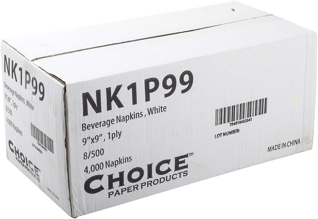 AmerCareRoyal 1-Ply Beverage Napkins - 4.5" x 4.5" - For Restaurants, Bars, and Catering, Bulk Disposable Cocktail Napkins, White, Pack of 4000 - Image 4