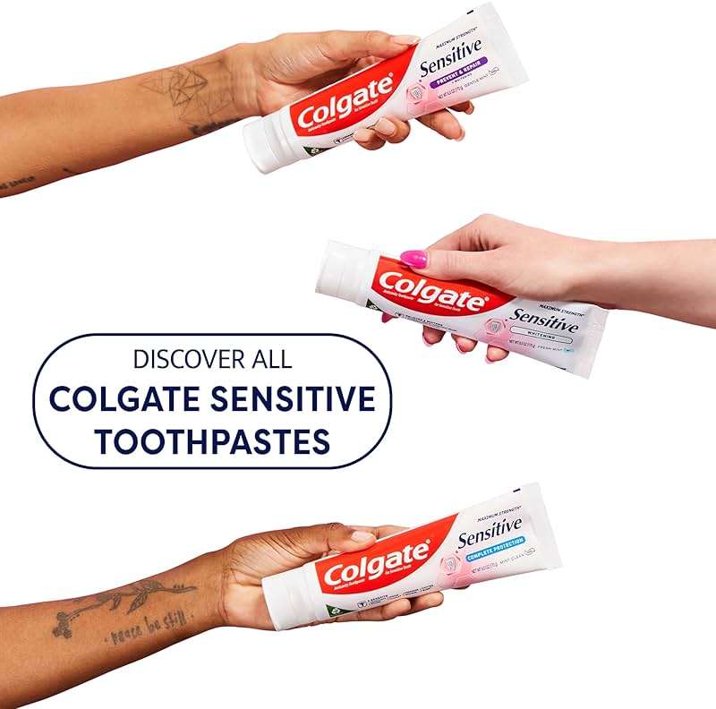 Colgate Sensitive Enamel Health Toothpaste for Sensitive Teeth, 3 Pack, Toothpaste with Fluoride and 5% Potassium Nitrate, Helps Prevent Bad Breath, Soothing Peppermint Flavor, 6 oz, 3 Pack - Image 8