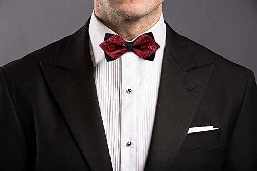 Flairs New York Gentleman's Diamond Pointed Pre-Tied Bow Tie - Image 2
