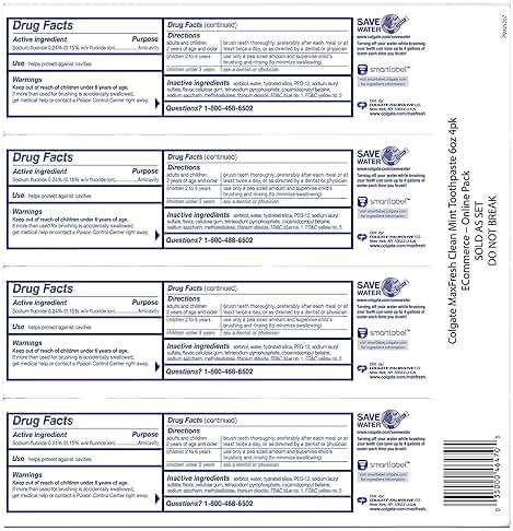 Colgate Max Fresh Whitening Toothpaste with Breath Strips, Clean Mint, 6 Ounce Tube, 4 Pack - Image 2