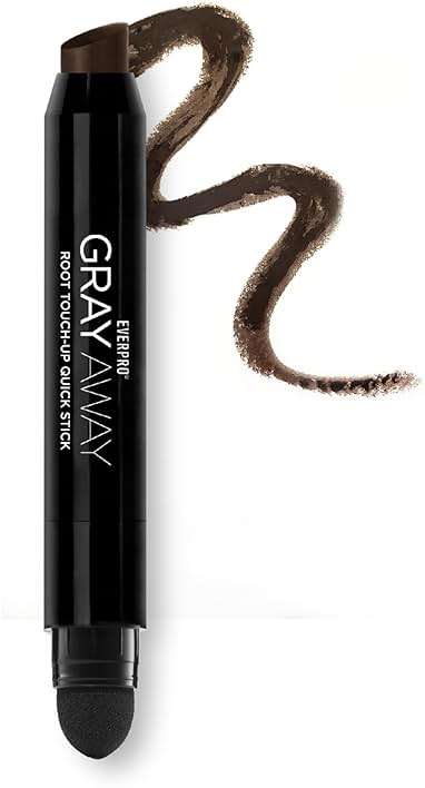 EVERPRO Gray Away Root Touchup Quick Stick, Black/Dark Brown, 0.1 Oz - Image 5