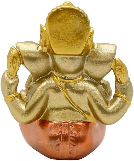 alikiki Hindu God Lord Ganesha Staue - India God Ganesh Idol for Car Dashboard Decor Birthday Gifts for Indian Man Women Home Mandir Temple Pooja Item Diwali Puja Gifts Yoga Room Altar Decor - Image 9